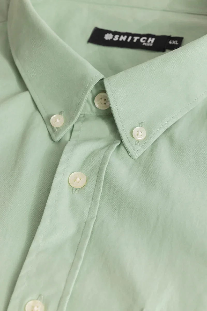 سنيتش Downtown Mint Oxford Plus Size Shirt